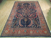 Load image into Gallery viewer, 7.2 x 10.6 Navy Blue Persian Lilihan Sarouk Rug 72385