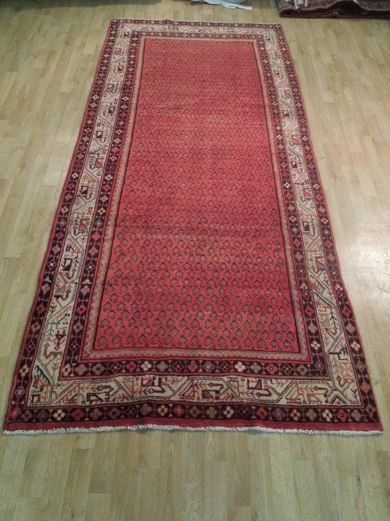 5x11 Authentic Hand Knotted Persian Mir Sarouk Runner - Iran - bestrugplace