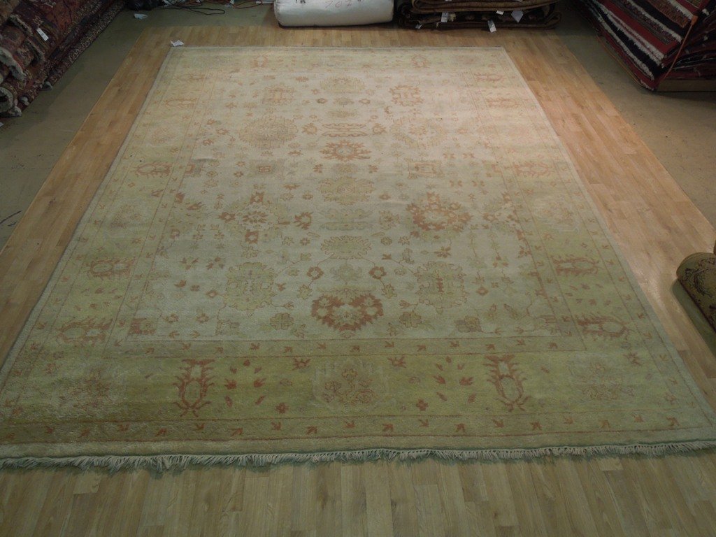 9.2 x 12 Beige Vegetable Dyed Chobi Rug 72506