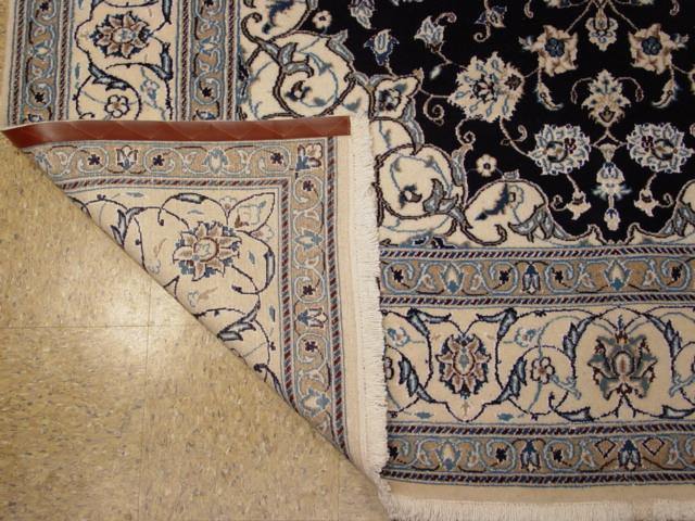 7x10 Authentic Handmade Silk & Wool Persian Nain Rug - bestrugplace
