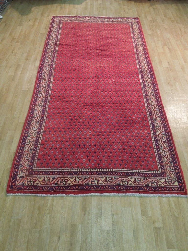 5x11 Authentic Hand Knotted Persian Mir Sarouk Runner - Iran - bestrugplace