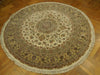 Load image into Gallery viewer, Authentic-Wool-Silk-Round-Rug.jpg