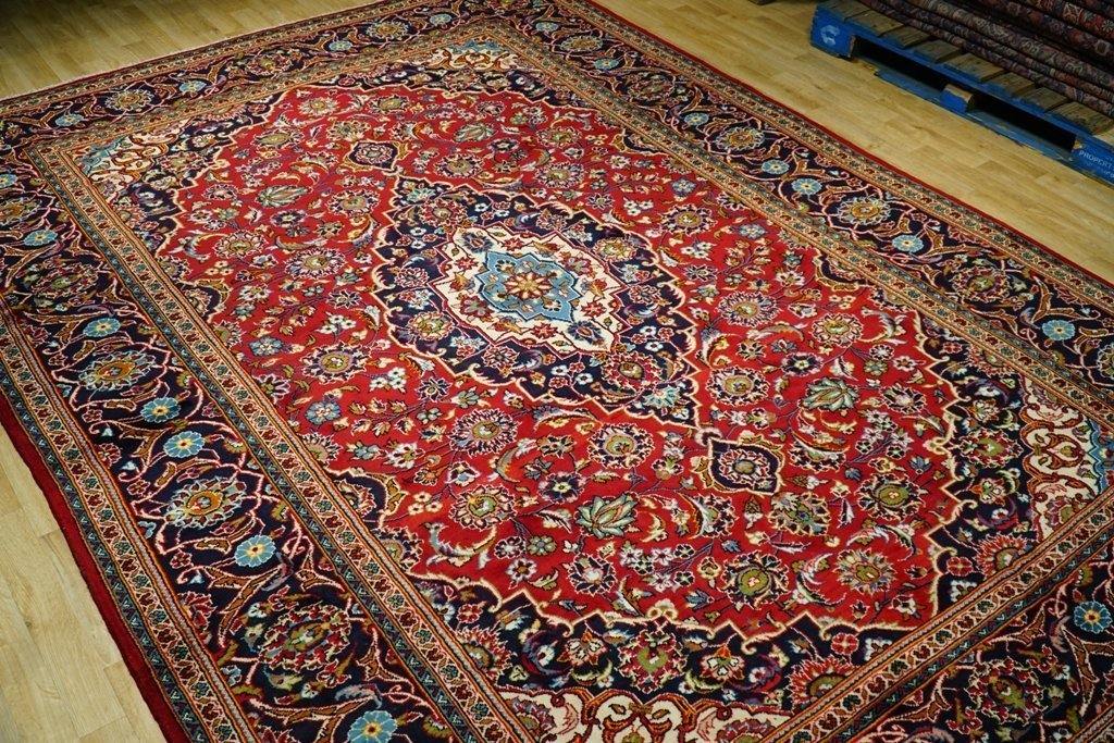 8x11 Authentic Hand Knotted Fine Quality Persian Kashan Rug - Iran - bestrugplace