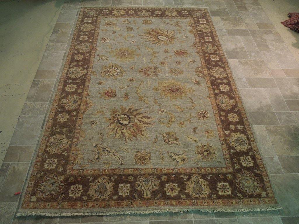 6x9 Vegetable Dyed Chobi Rug - India - bestrugplace