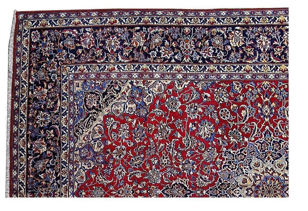 10x14 Authentic Hand Knotted Persian Isfahan Rug - Iran - bestrugplace