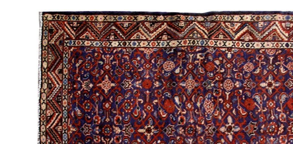 5x11 Authentic Hand Knotted Persian Hamadan Rug - Iran - bestrugplace