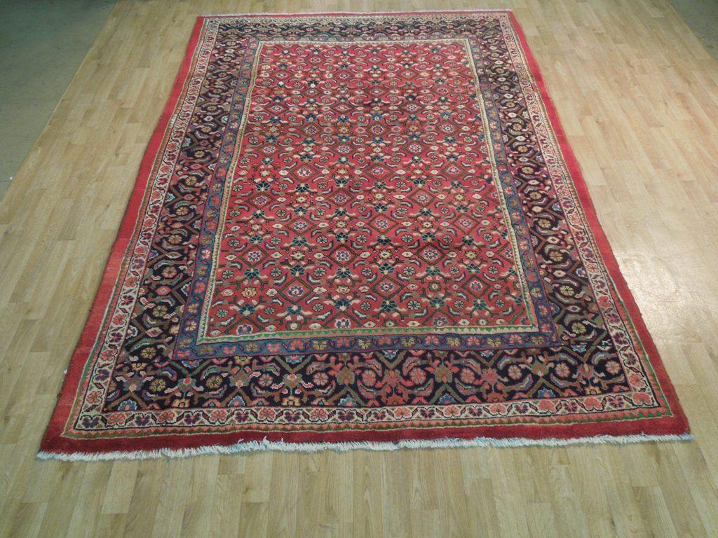 7x10 Authentic Hand Knotted Semi-Antique Persian Tabriz Rug - Iran - bestrugplace