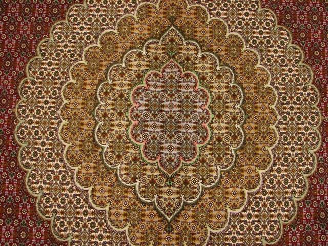 8x12 Authentic Handmade Persian Tabriz Mahi Rug-Iran - bestrugplace