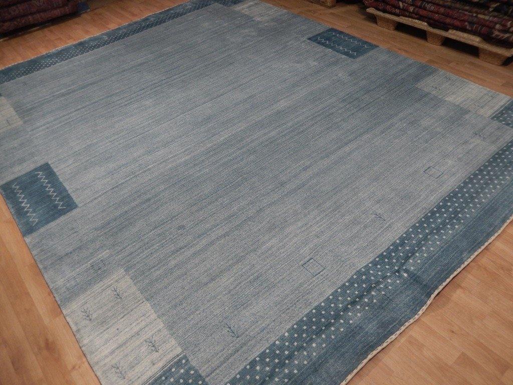9x12 Authentic Loom Knotted Viscose Wool Blend Modern Rug - India - bestrugplace