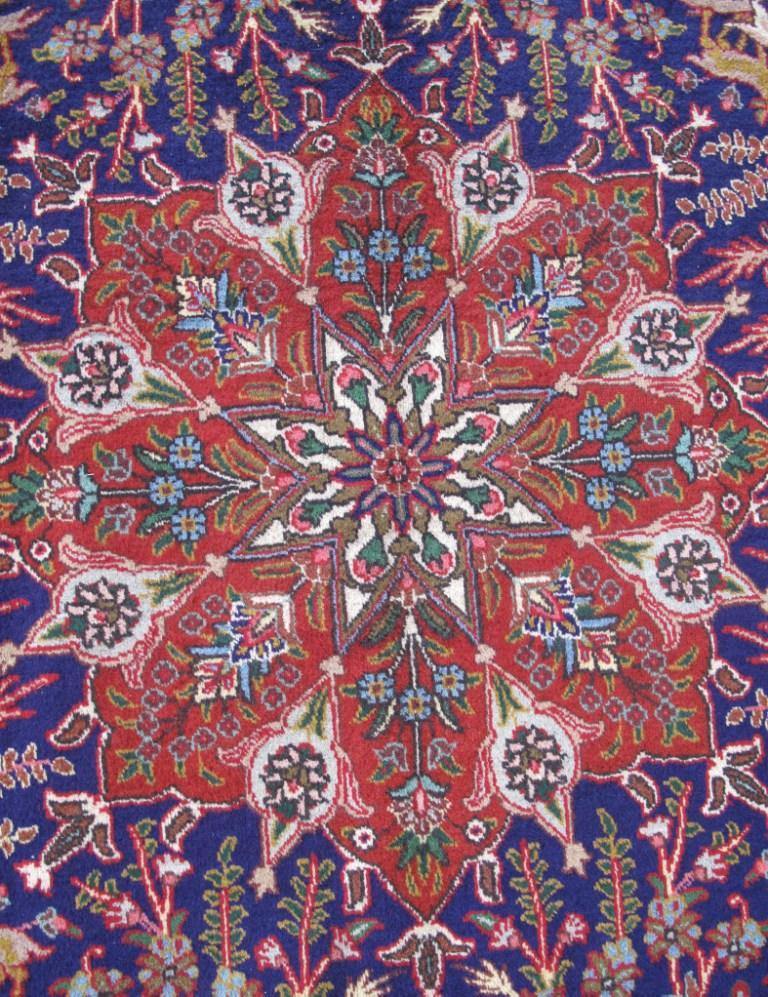 8x12 Authentic Hand-knotted Persian Signed Tabriz Rug - Iran - bestrugplace