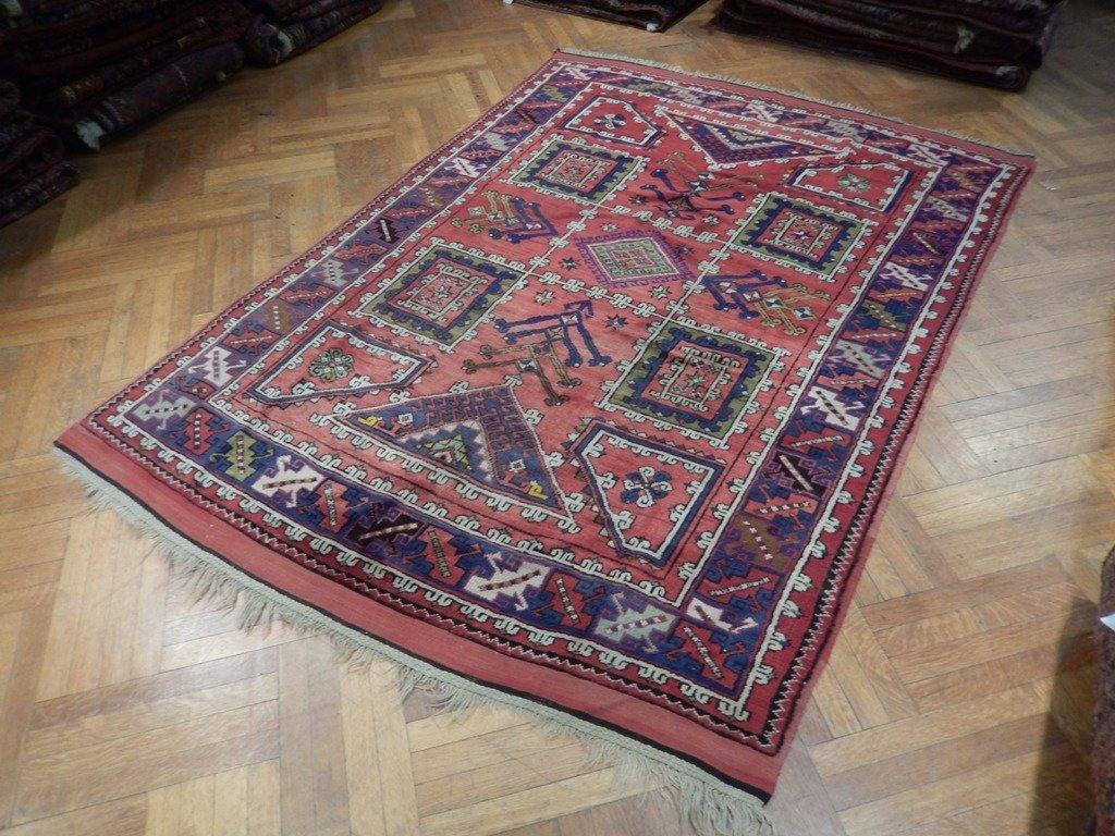 6x9 Antique Russian Kazak Rug - Russia - bestrugplace