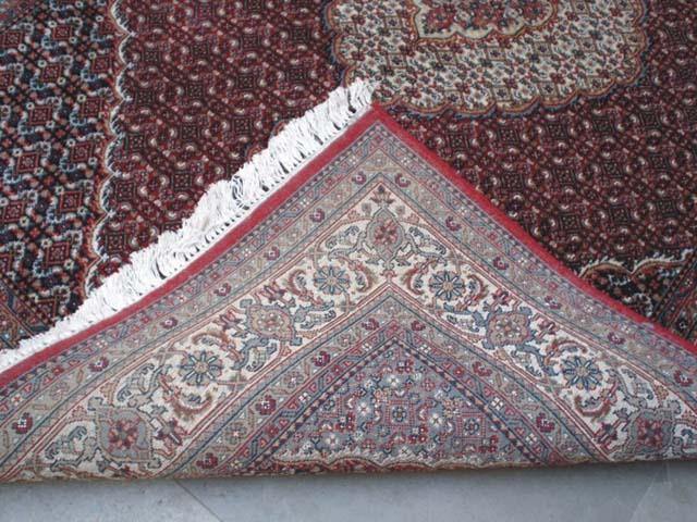 Fascinating 7x10 Authentic Handmade Indo Mahi Rug-INDIA - bestrugplace