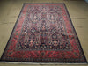 Load image into Gallery viewer, 7 x 10 Navy Blue Fine Persian Sarouk Bijar Rug 72326