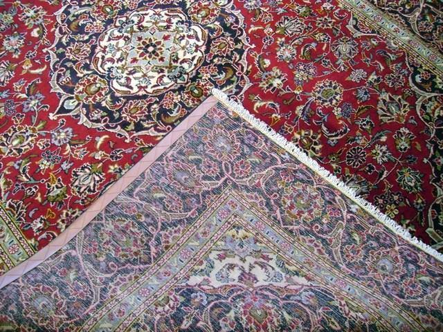 7x11 Authentic Handmade Persian Kashan Rug-Iran - bestrugplace