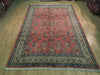 Load image into Gallery viewer, 7.3 x 10.3 Pinky Salmon Persian Sarouk Wool Rug 72414