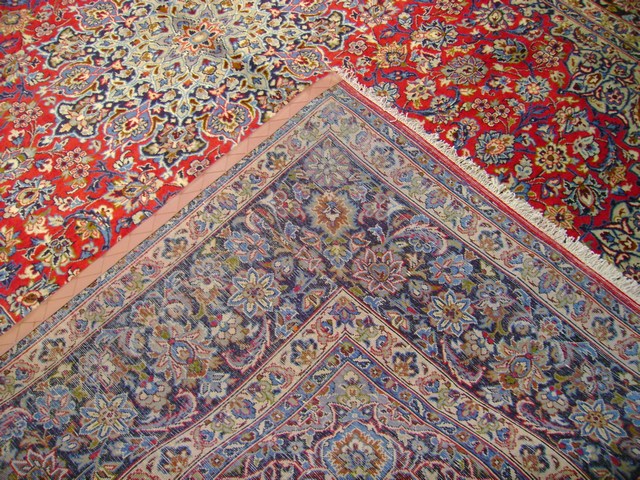 9' x 13' Pre Owned  Persian Najafabad Esfahan Rug 7059