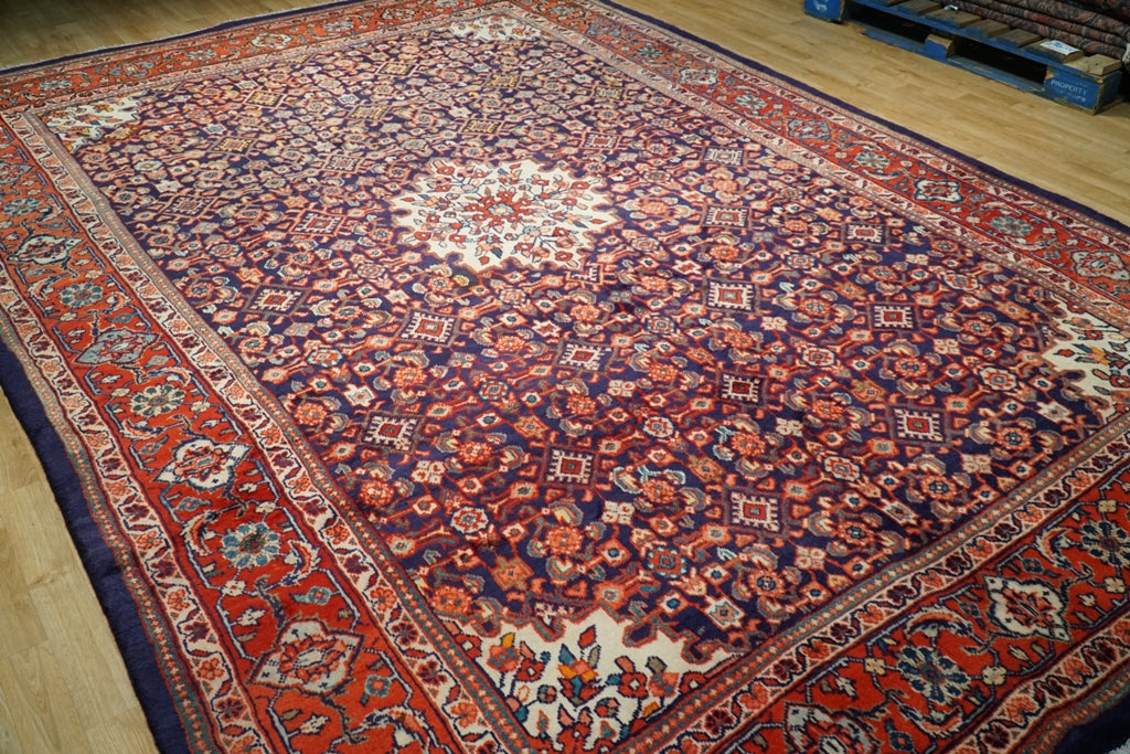 8.5 x 12.4 Blue Herati Mahal Persian Rug 74866
