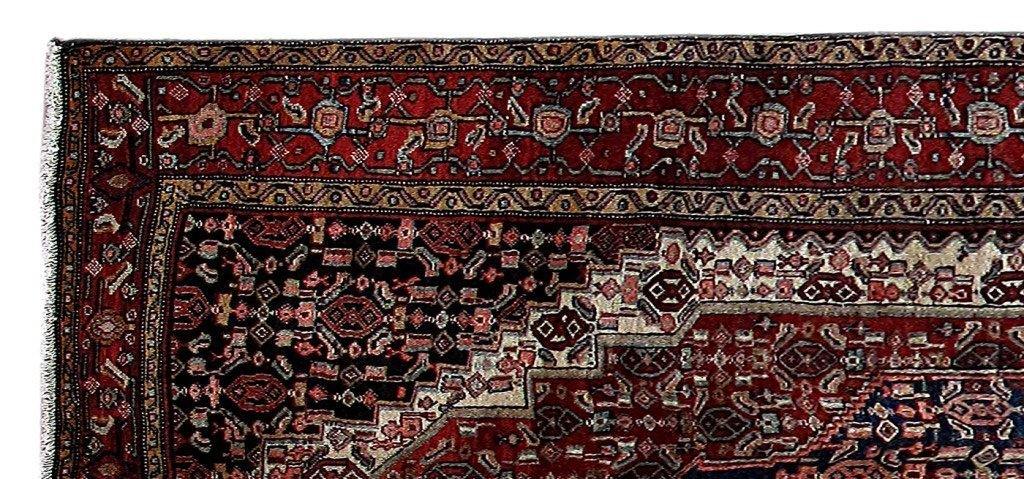 4x9 Authentic Hand Knotted Persian Hamadan Rug - Iran - bestrugplace
