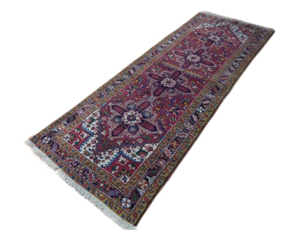 4x10 Authentic Hand Knotted Pre-Owned Persian Karaja Rug - Iran - bestrugplace