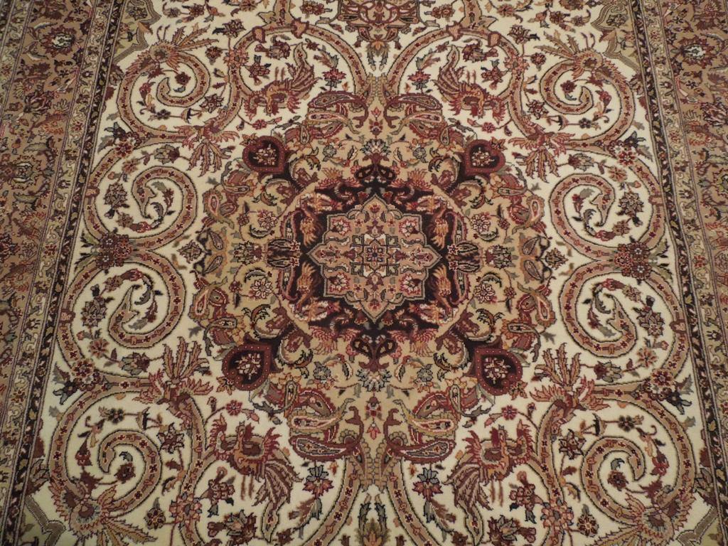 Dazzling 6x9 Authentic Handmade Wool & Silk Fine Quality Rug - China - bestrugplace