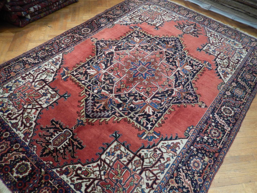 8.3 x 11.9 UNUSUAL GEOMETRIC Persian Heriz Rug 22875
