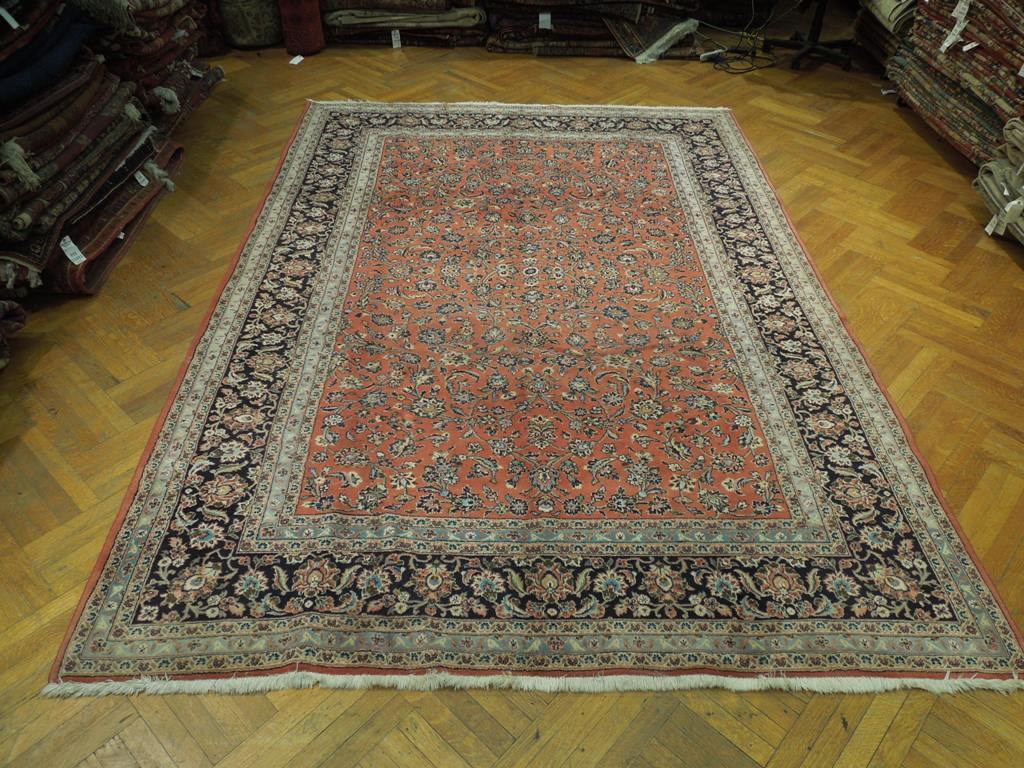 8x12 Authentic Hand Knotted Semi-Antique Persian Tabriz Rug - Iran - bestrugplace