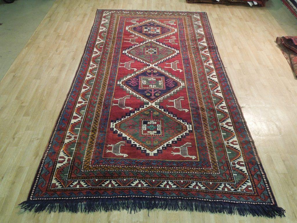 6x10 Semi-Antique Russian Kazak Runner - Caucasian Region - bestrugplace