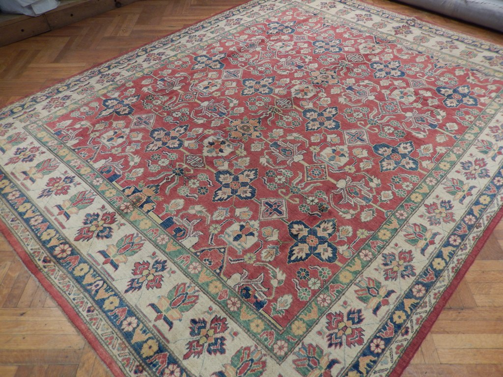 9.6 x 12 Kazak Handmade Afghanistan Rug 22394