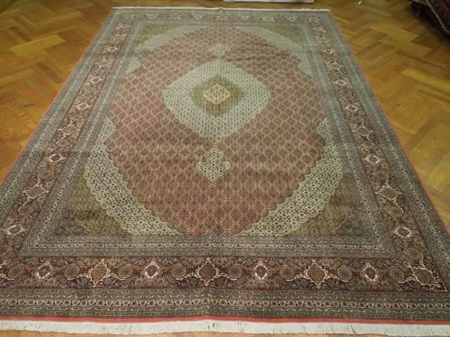8x12 Authentic Handmade Persian Tabriz Wool&Silk Rug - Iran - bestrugplace