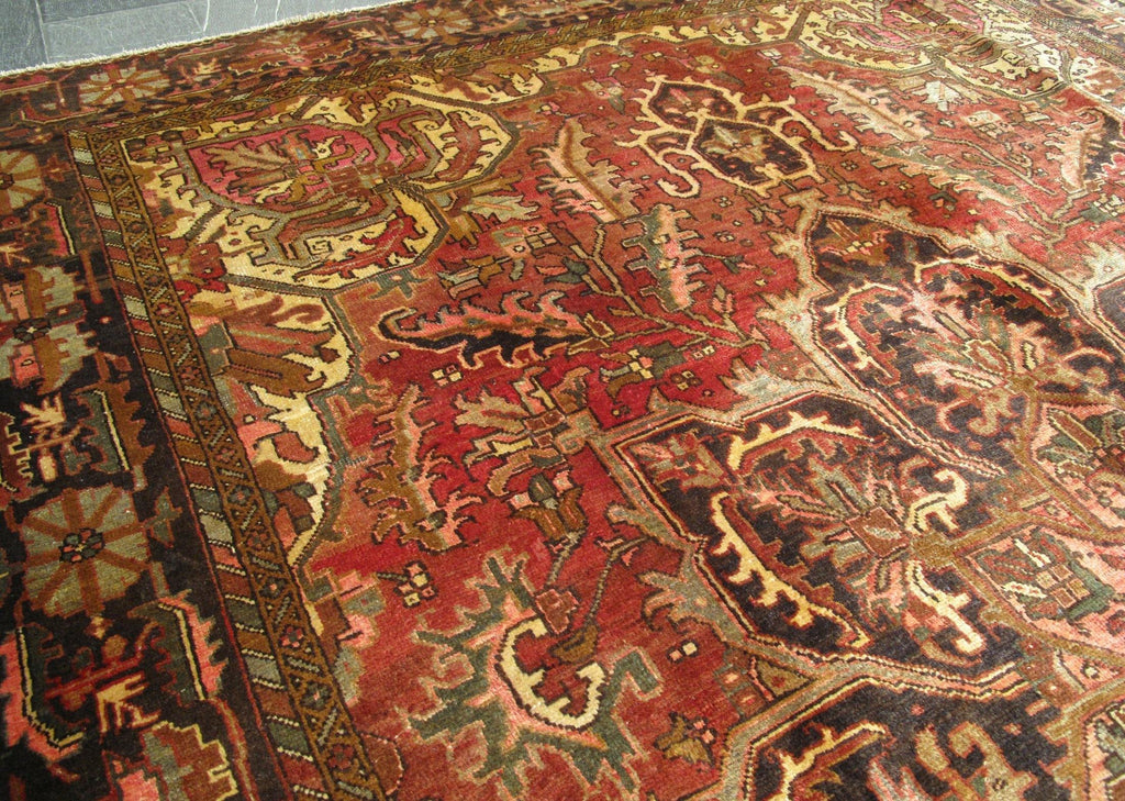 Luxurious 9x13 Authentic Hand-knotted Persian Heriz Rug - Iran - bestrugplace