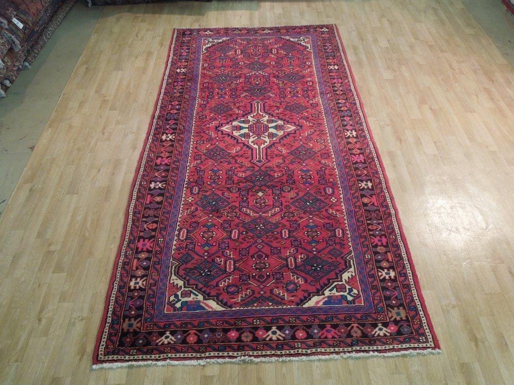 5x10 Authentic Hand Knotted Semi-Antique Persian Herati Runner - Iran - bestrugplace