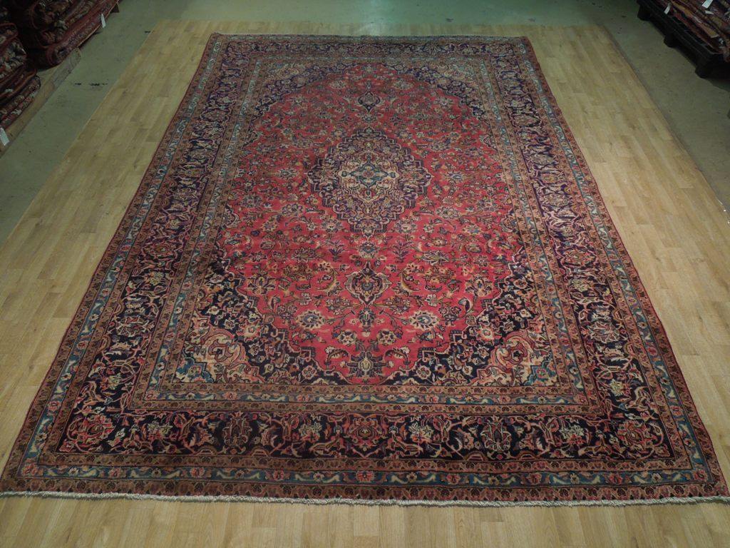 8x12 Authentic Hand Knotted Classic Persian Kashan Rug - Iran - bestrugplace