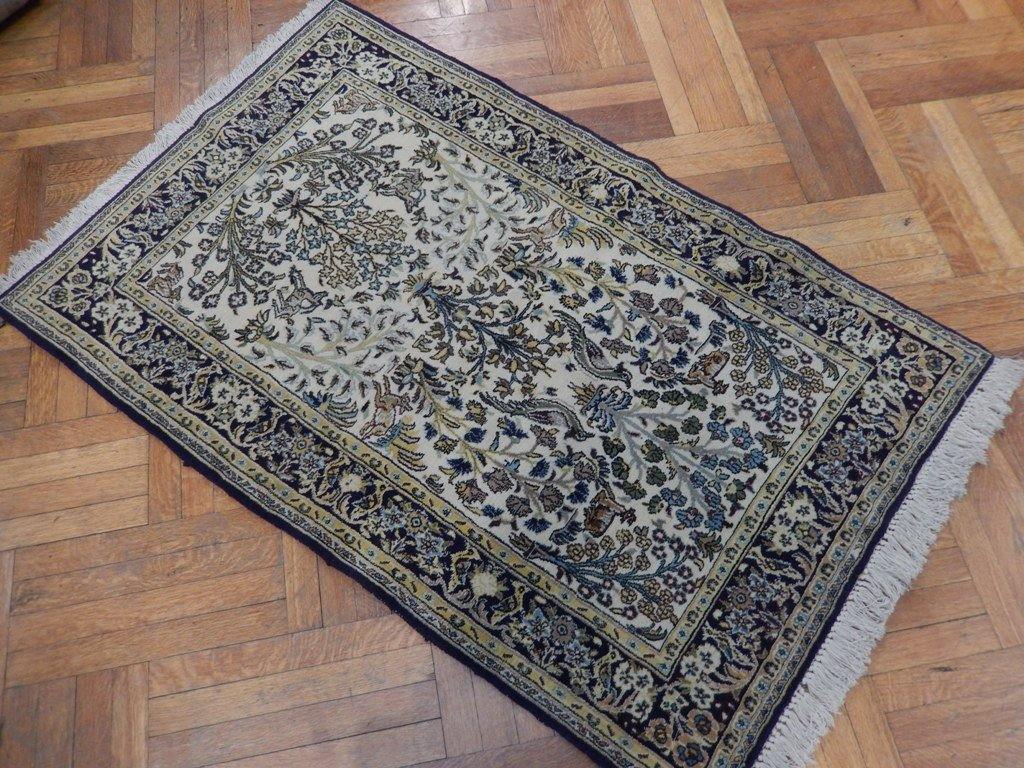 4x5 Authentic Handmade Persian Isfahan Rug - Iran - bestrugplace