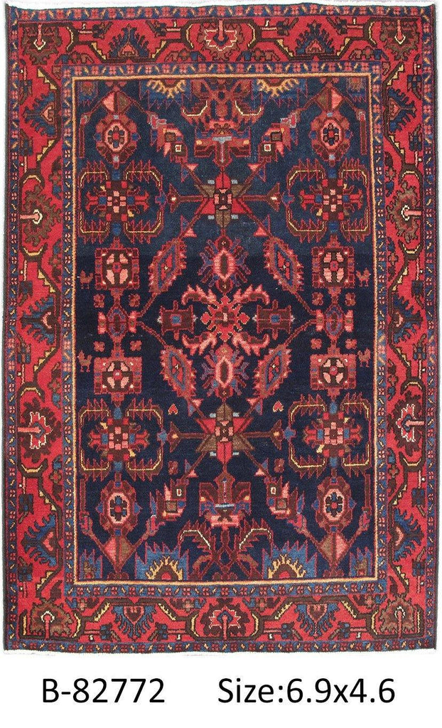 Luxurious 5x7 Authentic Hand-knotted Persian Hamadan Rug - Iran - bestrugplace