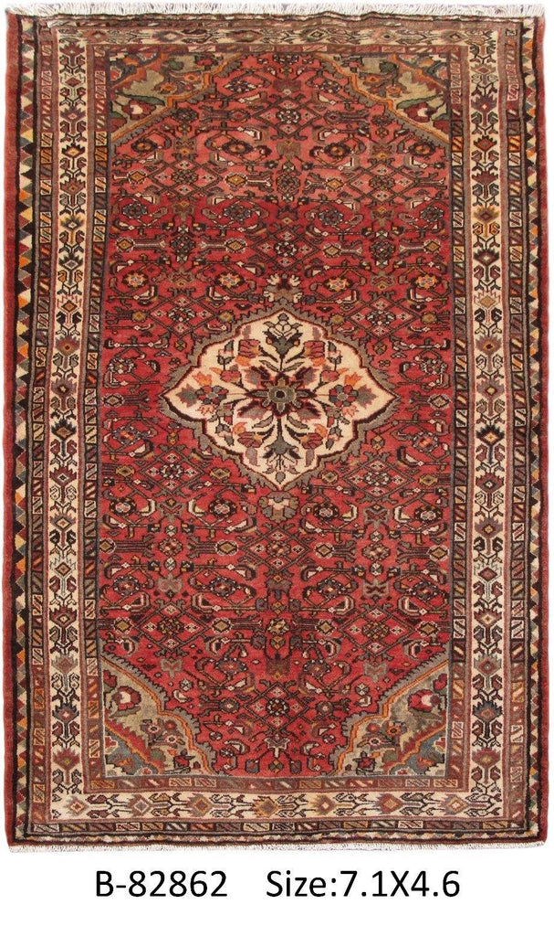 Luxurious 5x8 Authentic Hand-knotted Persian Hamadan Rug - Iran - bestrugplace