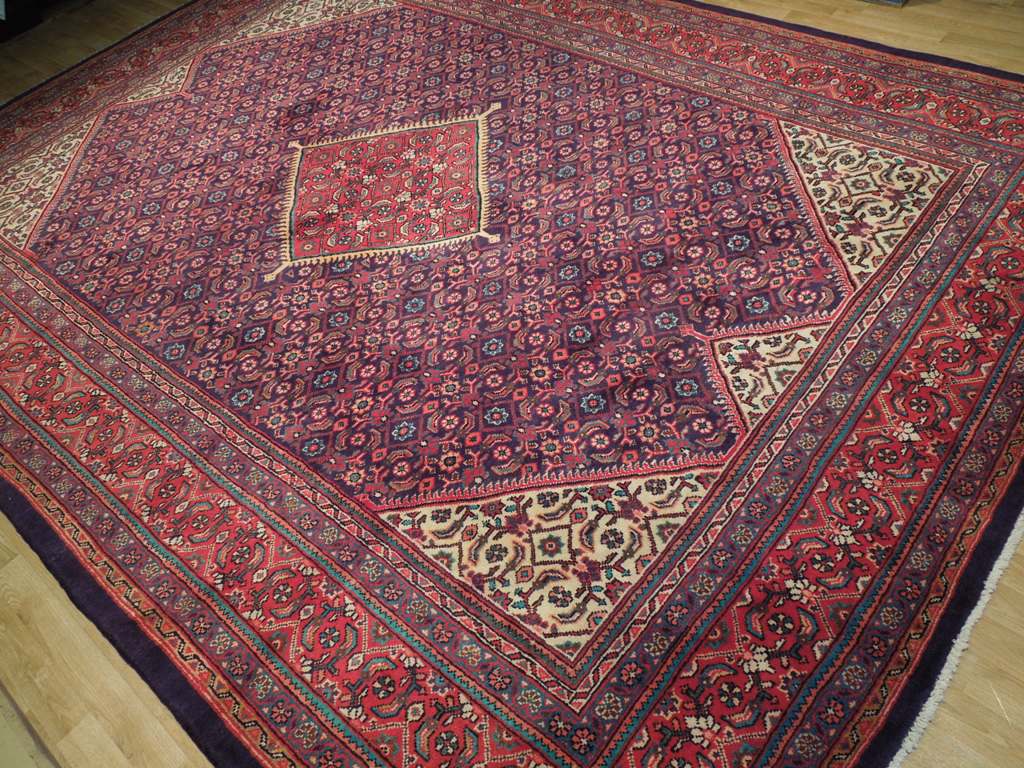 9.8 x 13 Semi Antique Tabriz MAHAL HERATI Rug 74859
