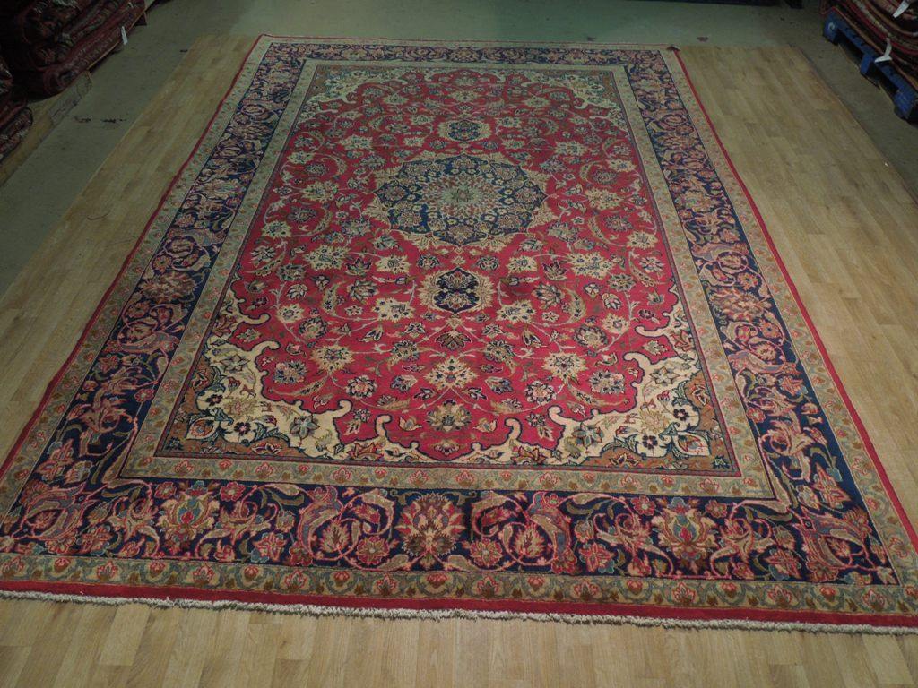 8x12 Authentic Hand Knotted Semi-Antique Persian Tabriz Rug - Iran - bestrugplace