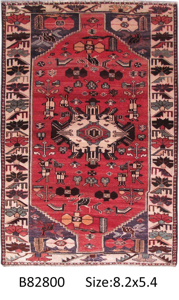 Luxurious 5x8 Authentic Hand-knotted Persian Hamadan Rug - Iran - bestrugplace