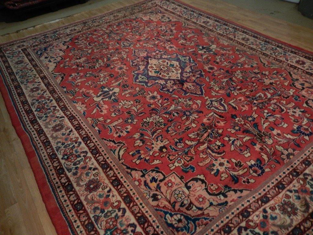 9x13 Authentic Hand Knotted Semi-Antique Persian Mahal Sultanabad Rug - Iran - bestrugplace