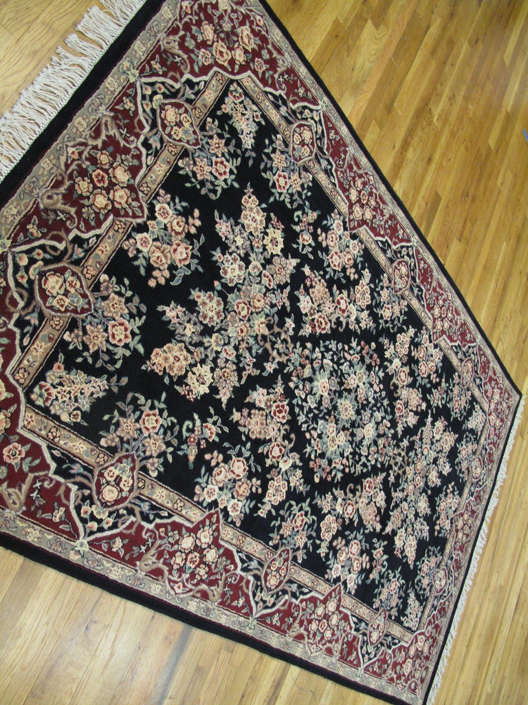 5x8 Wool & Silk Sarouk Rug - China - bestrugplace