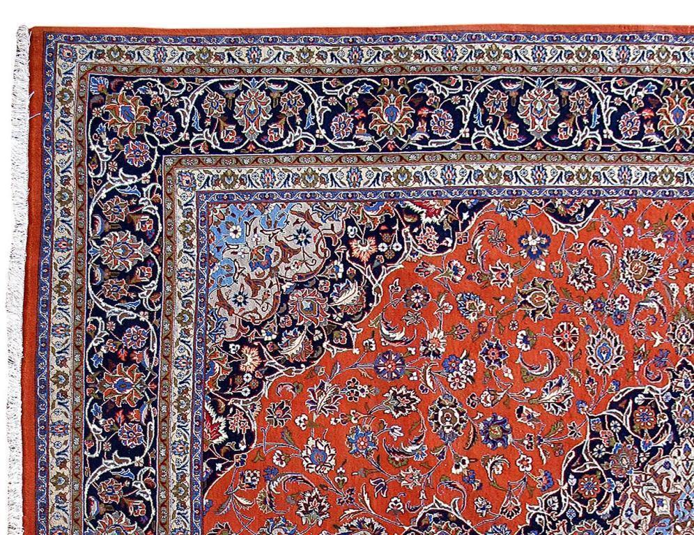 10x13 Authentic Hand Knotted Hi QUALITY Persian Sarouk Rug - Iran - bestrugplace