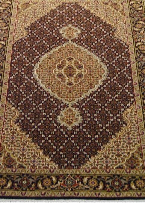 3x5 Wool & Silk Tabriz Mahi Rug - India - bestrugplace
