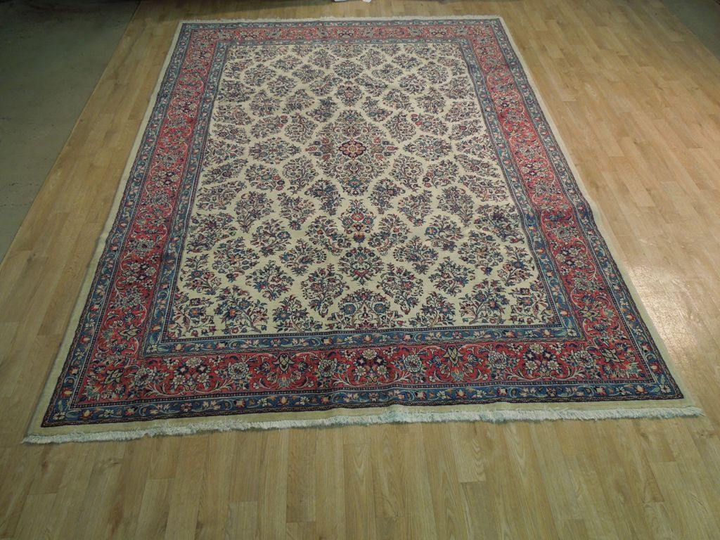 7x10 Authentic Hand Knotted Fine Persian Sarouk Rug - Iran - bestrugplace