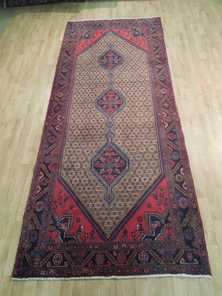5x10 Authentic Hand Knotted Semi-Antique Persian Koliai Runner - Iran - bestrugplace