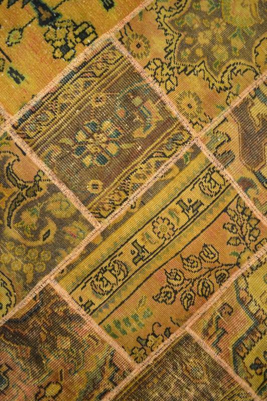 6x9 Authentic Handmade Persian Patchwork Rug - Iran - bestrugplace