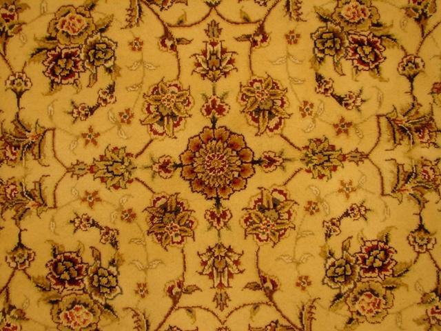 5x5 Sino Tabriz Wool & Silk Rug-China - bestrugplace