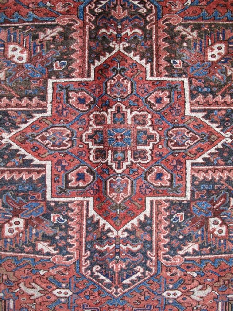 8x12 Authentic Hand-knotted Persian Heriz Rug - Iran - bestrugplace