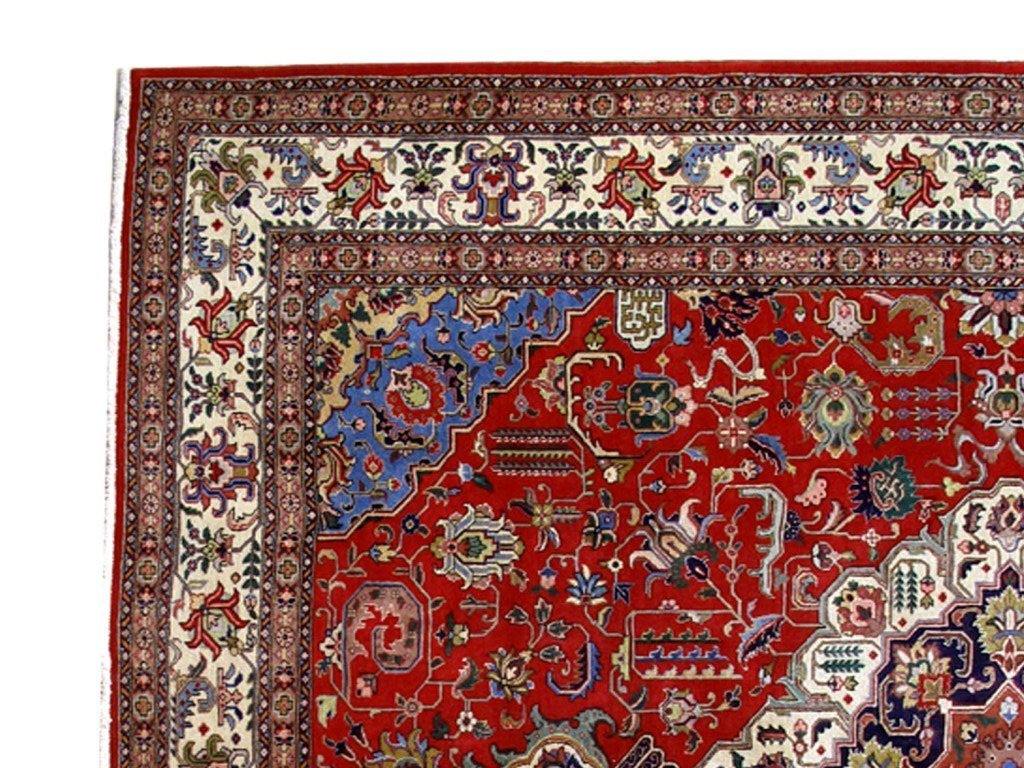 10x13 Authentic Hand Knotted Persian Tabriz Rug - Iran - bestrugplace