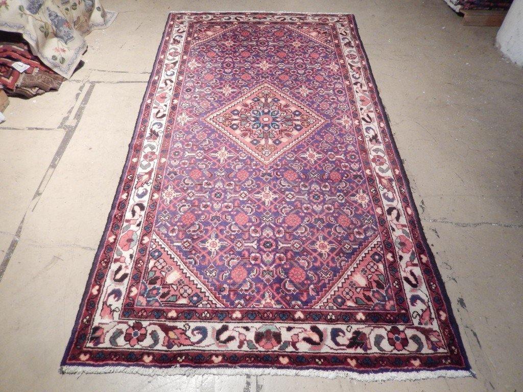 5x10 Authentic Hand Knotted Semi-Antique Persian Herati Runner - Iran - bestrugplace