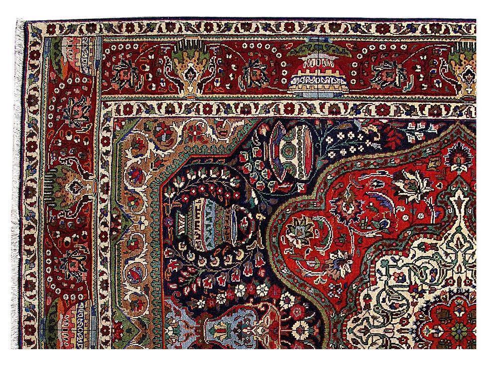 7x10 Authentic Hand Knotted Persian Tabriz Rug - Iran - bestrugplace
